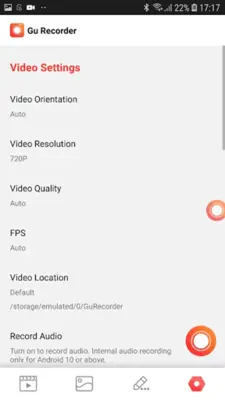 Screen Recorder GU Recorder android App screenshot 0